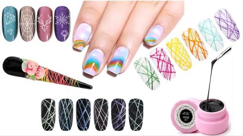 Spider gel diseño uñas
