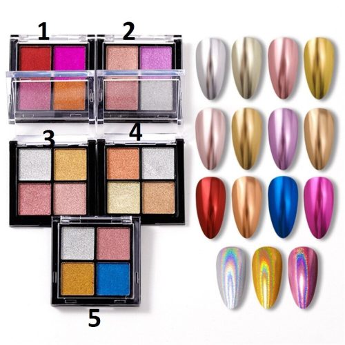 Petaca polvo cromado espejo Helen Color