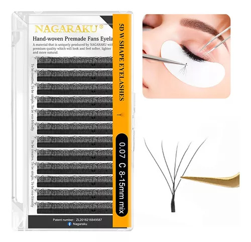 Pestañas 5D 0.07 C Nagaraku